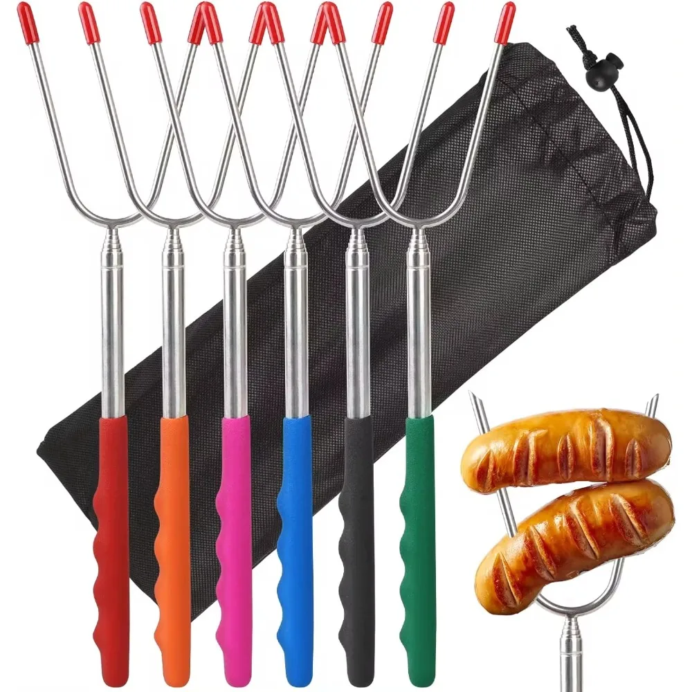 5/6/10pcs Telescopic BBQ Forks - огляд і ціна Hot Dog Press